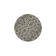 Tribal Geometric Grunge Print Golf Ball Marker by dflcprintsclothing