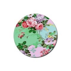 Shabbychic Rubber Coaster (round)  by PollyParadise