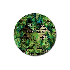 Peacocks And Pyramids Magnet 3  (round) by MRNStudios