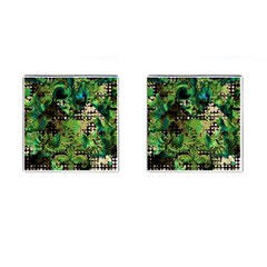 Peacocks And Pyramids Cufflinks (square) by MRNStudios