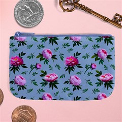 Delicate Peonies Large Coin Purse by SychEva