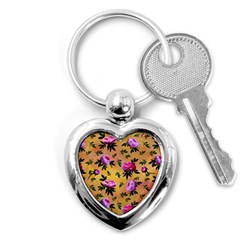 Delicate Peonies Key Chain (heart) by SychEva