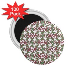 Multicolored Texture Print Pattern 2 25  Magnets (100 Pack) 