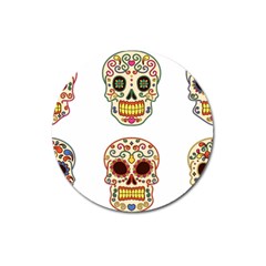 Day Of The Dead Day Of The Dead Magnet 3  (round) by GrowBasket