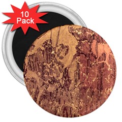 Abstract Cracked Texture Print 3  Magnets (10 Pack)  by dflcprintsclothing