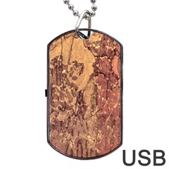 Abstract Cracked Texture Print Dog Tag Usb Flash (one Side) by dflcprintsclothing