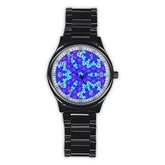 Blueberry Stainless Steel Round Watch by LW323