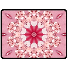 Diamond Girl Fleece Blanket (large)  by LW323