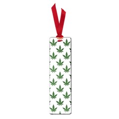 Weed At White, Ganja Leafs Pattern, 420 Hemp Regular Theme Small Book Marks by Casemiro