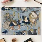 Famous heroes of the kabuki stage played by frogs  Cosmetic Bag (XXXL) Front