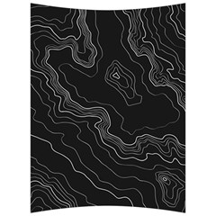 Black Topography Back Support Cushion by goljakoff