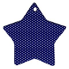 Stars Blue Ink Star Ornament (two Sides) by goljakoff