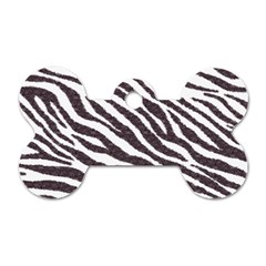 Zebra Dog Tag Bone (two Sides) by PollyParadise