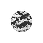 Cumulus Abstract Design Golf Ball Marker Front