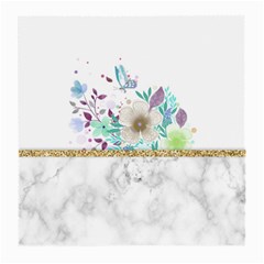 Minimal Gold Floral Marble Medium Glasses Cloth by gloriasanchez