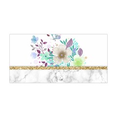 Minimal Gold Floral Marble Yoga Headband by gloriasanchez