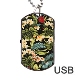 Jungle Dog Tag Usb Flash (two Sides) by PollyParadise