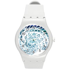 Coquillage-marin-seashell Round Plastic Sport Watch (m) by alllovelyideas