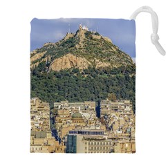 Atenas Aerial View Cityscape Photo Drawstring Pouch (5xl) by dflcprintsclothing