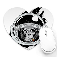 Spacemonkey Heart Mousepads by goljakoff