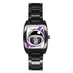 Spacemonkey Stainless Steel Barrel Watch by goljakoff