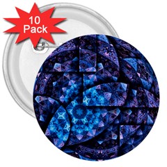 Dismembered Mandala 3  Buttons (10 Pack)  by MRNStudios