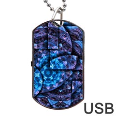 Dismembered Mandala Dog Tag Usb Flash (two Sides) by MRNStudios