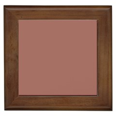 Blast-off Bronze Brown Framed Tile by FabChoice