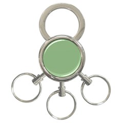 Dark Sea Green 3-ring Key Chain by FabChoice