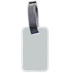 Glacier Grey Luggage Tag (two Sides) by FabChoice