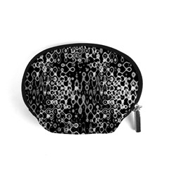 Black And White Modern Abstract Design Accessory Pouch (small) by dflcprintsclothing