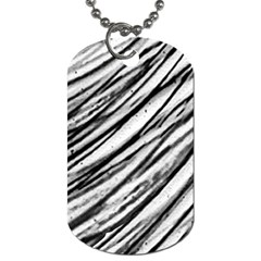 Galaxy Motion Black And White Print 2 Dog Tag (one Side) by dflcprintsclothing