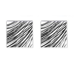 Galaxy Motion Black And White Print 2 Cufflinks (square)