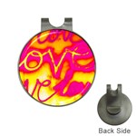 Pop Art Love Graffiti Hat Clips with Golf Markers Front