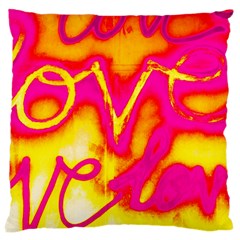 Pop Art Love Graffiti Large Cushion Case (two Sides) by essentialimage365