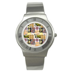 Yellow Aesthetics Stainless Steel Watch by designsbymallika