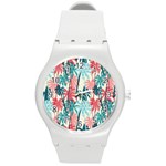 tropical love Round Plastic Sport Watch (M) Front