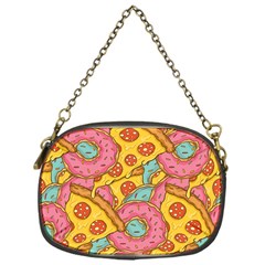 Fast Food Pizza And Donut Pattern Chain Purse (one Side) by DinzDas