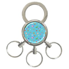 Summer  Beach  The Sun 3-ring Key Chain by SychEva