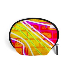 Pop Art Neon Wall Accessory Pouch (small) by essentialimage365