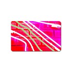 Pop Art Neon Wall Magnet (Name Card) Front