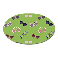 Sunglasses Funny Oval Magnet by SychEva