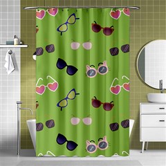 Sunglasses Funny Shower Curtain 48  X 72  (small)  by SychEva