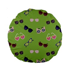 Sunglasses Funny Standard 15  Premium Round Cushions by SychEva