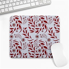 Folk Flowers Art Pattern Floral Abstract Surface Design  Seamless Pattern Large Mousepads by Eskimos