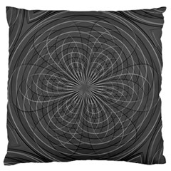 Abstract Spirals, Spiral Abstraction, Gray Color, Graphite Standard Flano Cushion Case (one Side) by Casemiro