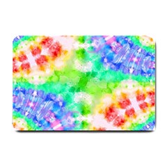 Tie Die Look Rainbow Pattern Small Doormat  by myblueskye777