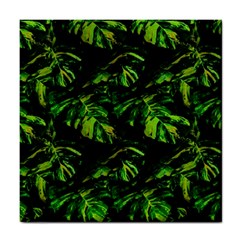 Jungle Camo Tropical Print Tile Coaster by dflcprintsclothing