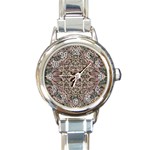 Lace Lover Round Italian Charm Watch Front