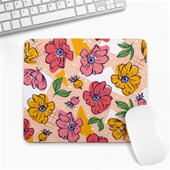 Cartoon Flowers Large Mousepads by designsbymallika